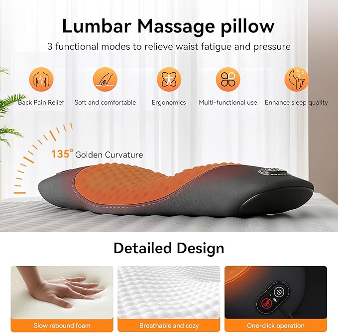 3 in 1 Electric Lumbar Support Pillow - Image 2