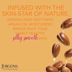 Jergens Deep Restoring Argan Oil Moisturizer, Soothing Body and Hand Lotion - Image 2