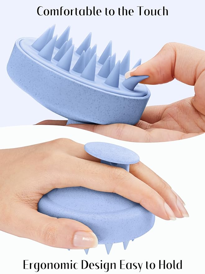 HEETA Scalp Massager Hair Growth, Soft Silicone Scalp Scrubber Shampoo Brush - Image 5