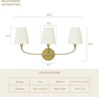Bathroom Light Fixtures Over Mirror, 3 Light Vanity Light - Image 5
