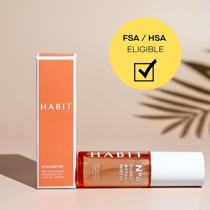HABIT N°41 Floral Botanic Facial Sunscreen Mist SPF 41 — Touchless Application - Image 4