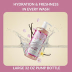 SpaScriptions Cherry Blossom & Vanilla Exfoliating Body Wash - Image 3