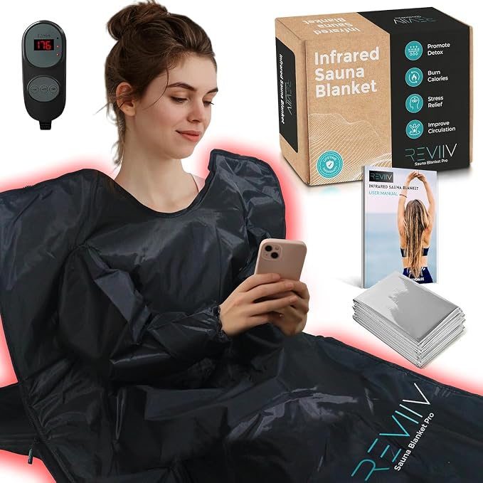 Portable Sauna Blanket with Arm Sleeves by Reviiv