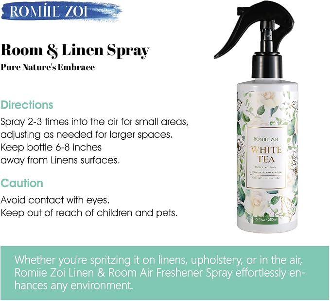 ROMIIE ZOI Room Spray Air Freshener Scented White Tea - Image 2