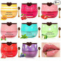 8 PCS Bee Lip Balm Honey Pot, Honey Lip Balm Bulk, Moisturising Sleep Lip Mask by Unknown
