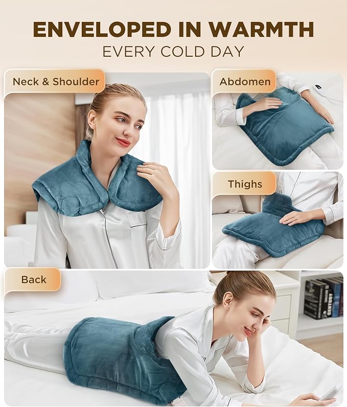 Graphene-Infused Heating Pad 3X Deeper Pain Relief, Weighted Instant Heating - Image 6