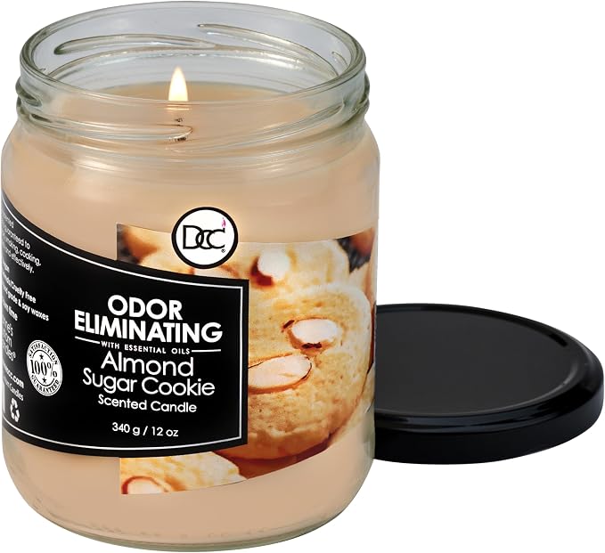 Almond Sugar Cookie Odor Eliminating Highly Fragranced Candle - Image 3