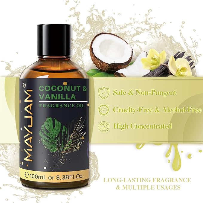 MAYJAM Coconut & Vanilla Fragrance Oils Essential Oil - Image 3