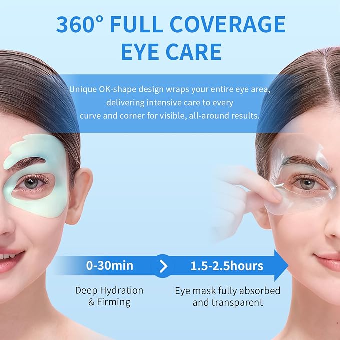SPODARE OK Shape Eye Masks, 360° Fit Under Eye Patches - Image 2