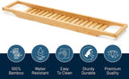 RoyalHouse Bamboo Bath Caddy Tray - Image 2
