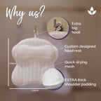Bath Pillow - Bath Pillows for Tub Neck & Back Support, Luxury Bathtub Pillows - Image 3
