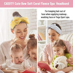 Casoty 6 Pieces Bow Hair Band Spa Headband - Image 7