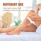 SAMEBUTECOBody Brush Solid Acacia Wood Boar Bristles Bath Brush - Image 4