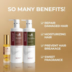 Karseell Collagen Hair Treatment Hair Care Set, Hair Oil Shampoo and Conditioner - Image 5