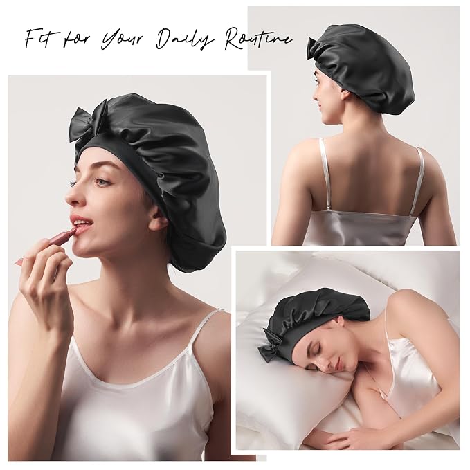 Double-Sided 22 Momme 100% Real Mulberry Silk Bonnet - Image 7
