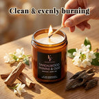 Sandalwood Jasmine Scented Candle - Image 6