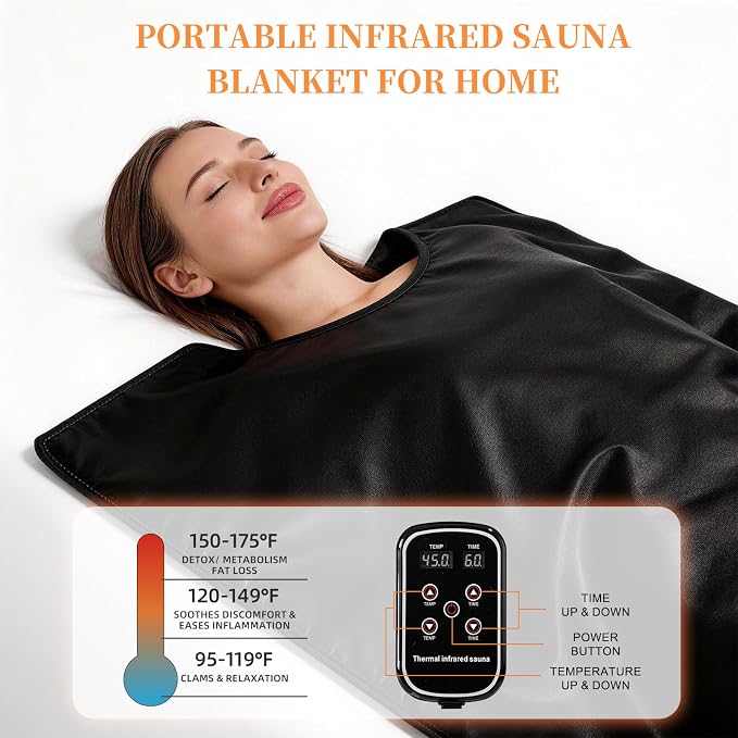 Portable Infrared Sauna Blanket, Sauna Bag - Image 2