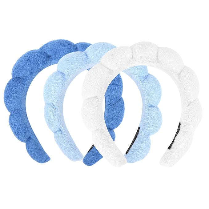 3 Pack Spa Terry Cloth Headbands by ACO-UINT