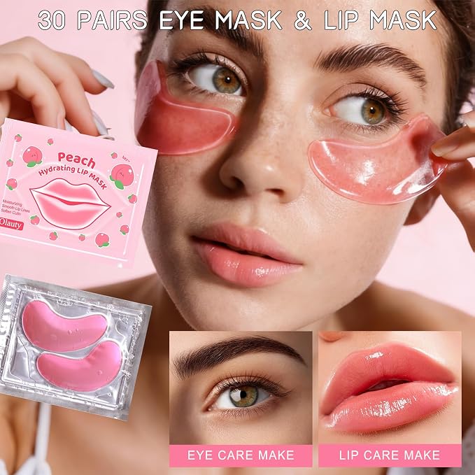 30Pairs Eye Mask & Lip Mask, Under Eye Patches - Image 2