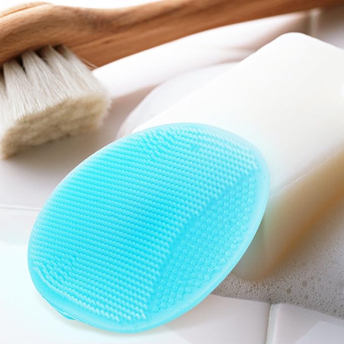 INNERNEED Soft Silicone Facial Cleansing Brush Manual Face Scrubber Exfoliating - Image 2