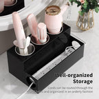 NIUBEE Hair Tool Organizer, Bathroom Countertop Blow Dryer Holder, Vanity Caddy - Image 4