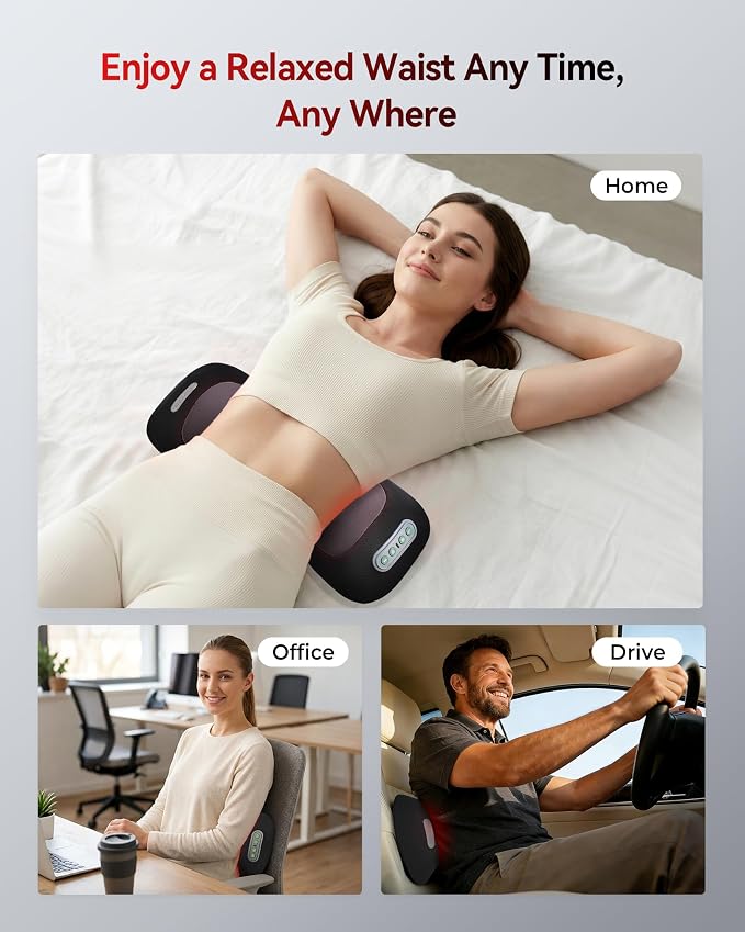 4-in-1 Lumbar Support Pillow Cordless Rechargeable 5000mAh - Image 6