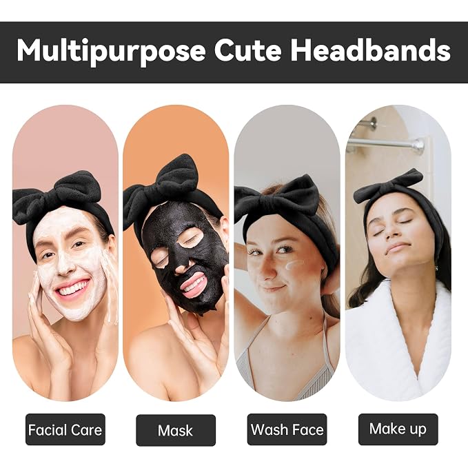 Ondder Black Spa Headband for Women and Girls - Image 5