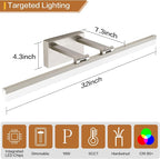 SOLFART 31.5 Inch Dimmable Bathroom Vanity Lights Over Mirror 5 Color - Image 6