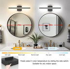 JUSHENG Black Vanity Lights for Bathroom, 24 Inch 20W 5CCT Dimmable Bathroom - Image 4