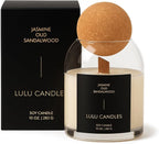Lulu Candles | Jasmine, Oud & Sandalwood | Luxury Scented Soy Jar Candle | Hand - Image 2