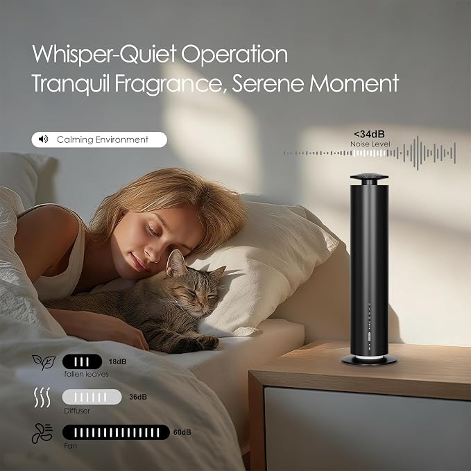 Waterless Essential Oil Diffuser, Long Lasting Aromatherapy Scent Diffuser - Image 3
