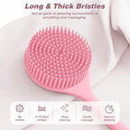Manmihealth Silicone Back Scrubber & Soft Bath Glove Set, Super-Exfoliating - Image 3