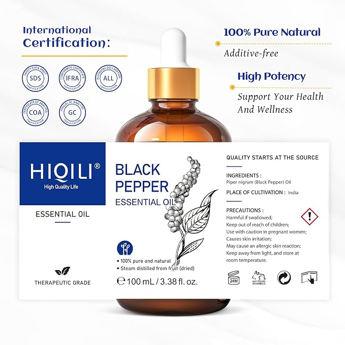 HIQILI Black Pepper Essential Oil - Image 7