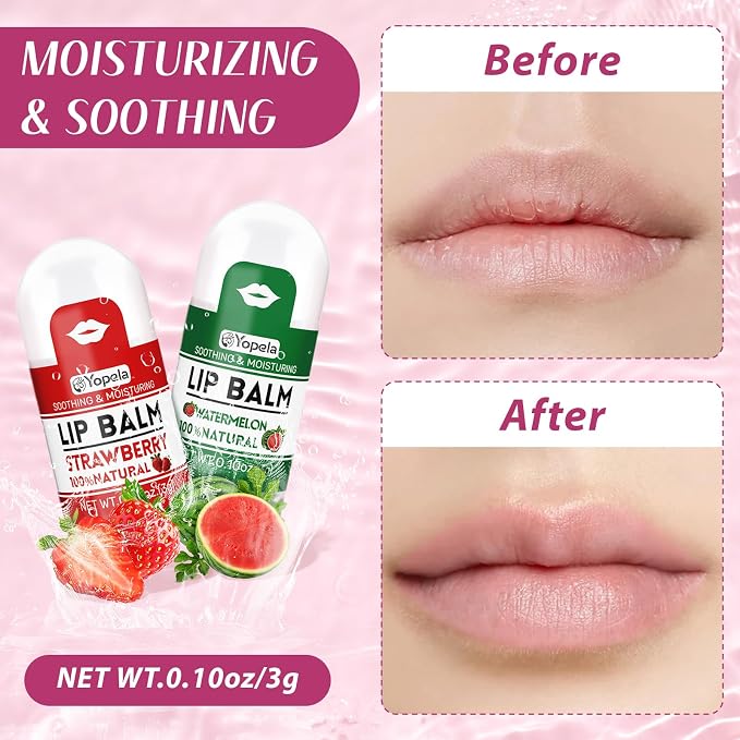 Yopela Mini Lip Balm Bulk 42 Pack, Natural Lip Balms - Image 4