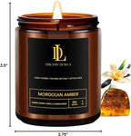 Scented Candles for Men, Moroccan Amber Candle for Home, Soy Wax Candles Gift - Image 7