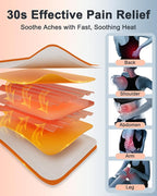 Heating Pad for Back Pain Relief, 4 Timers & 6 Temperatures, Auto Shut-Off - Image 2