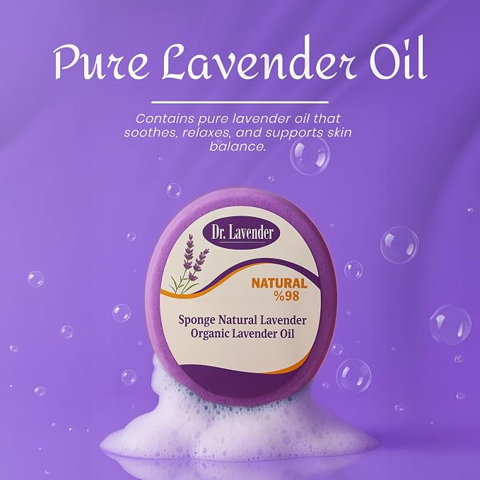 Soap Infused Sponge Scrubber – Farm Fresh Lavender Essential Oil – 2-in-1 - Image 7
