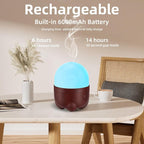 SEEDSEEL 150ML Rechargeable Battery Essential Oil Diffuser, Portable Cordless - Image 2