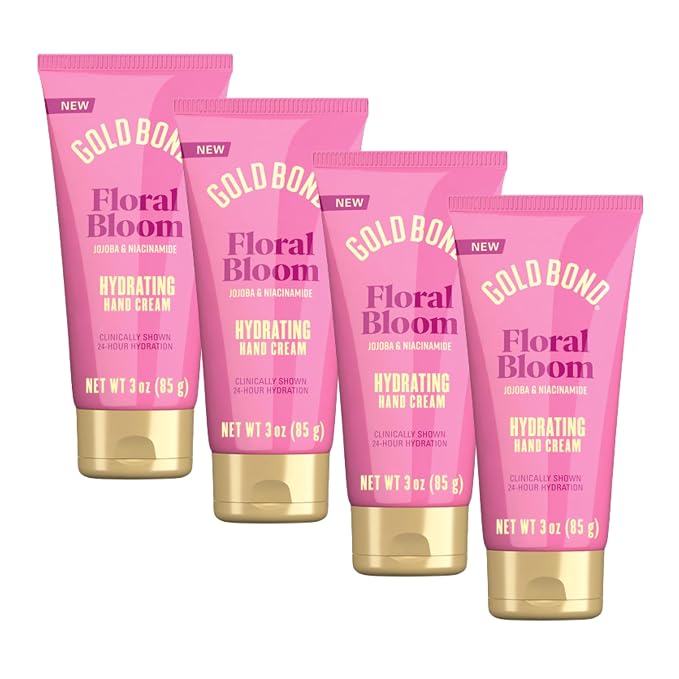 Gold Bond Floral Bloom Hydrating Hand Cream Set, Lightweight Everyday Hand Cream by GoldBond