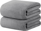 JML Extra Large Bath Sheet Towels Set of 2, Lint Free BathSheet by JML