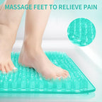 Yolife Shower Foot Scrubber Mat, Anti-Slip Bath Mat - Image 2