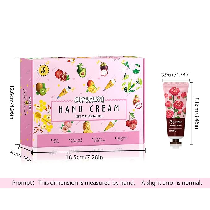10 Pack Hand Cream Gift Set, Mothers Day Gifts, Moisturizing Hand Lotion Travel - Image 7