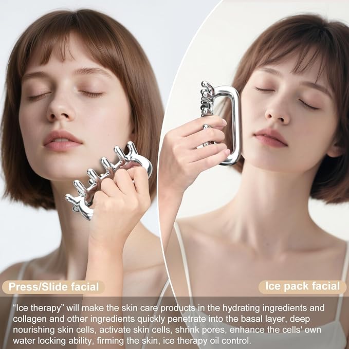Fascia Massage Tool Stainless Ice Therapy Trigger Point Tools Cellulite Blaster - Image 4