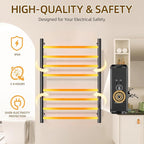 Towel Warmers for Bathroom, Electric Heated Towel Rack Wall Mounted, Hot - Image 2