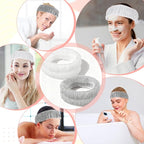 2Pcs Spa Headband, Make Up Headband Hair Head Band - Image 7
