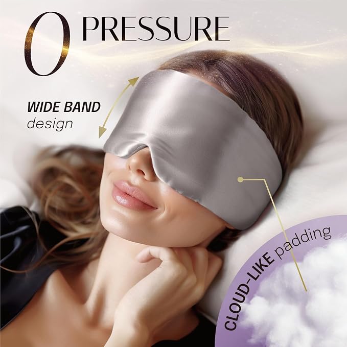 Silk Sleep Mask Soft Pressureless: 100% Mulberry Silk - Image 5