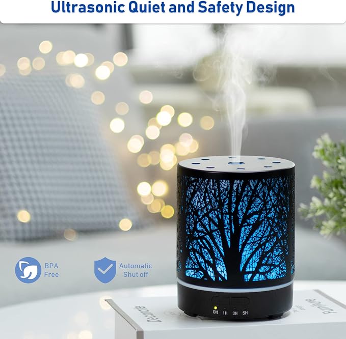 EQUSUPRO Essential Oil Diffuser 300ml Metal Electric Ultrasonic Diffuser - Image 3