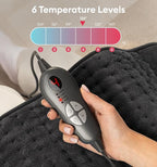 GENIANI Electric Heating Pad for Back Pain & Cramps Relief, Electric Throw - Image 4