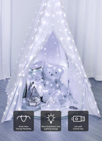 Brightown 300 LED Fairy Curtain Lights, 9.8ft x 9.8ft String Lights, USB Plug - Image 3