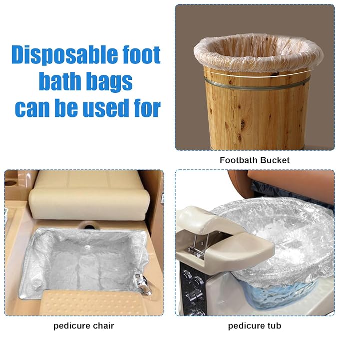 Transparent Pedicure Liners Disposable, Pedicure Bowl Liners - Image 7